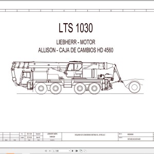 Liebherr LTS 1030 Z77051 Electric and Hydraulic Diagrams ES