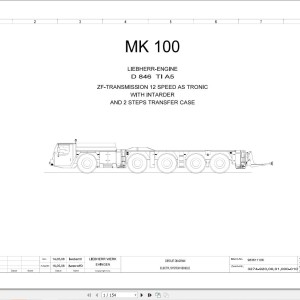 Liebherr MK 100 Z77250 Electric and Hydraulic Diagrams EN