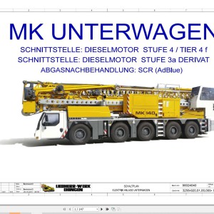 Liebherr MK 140 Z77473 Electric and Hydraulic Diagrams DE