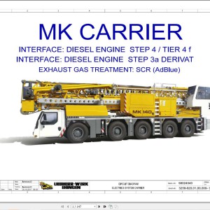 Liebherr MK 140 Z77473 Electric and Hydraulic Diagrams EN