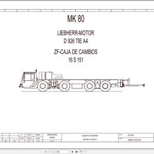 Liebherr MK 80 Z77064 Electric and Hydraulic Diagrams ES