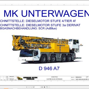 Liebherr MK 88 Z76588 Electric and Hydraulic Diagrams DE