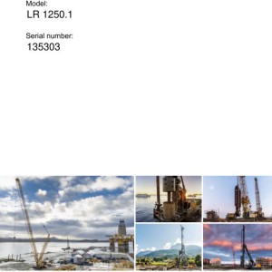 Liebherr Crane LR 1250.1 135303 Technical Information