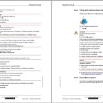 Liebherr A914 Litronic Original Operators Manual 12241134 2021