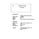 Liebherr L550 Original Operators Manual 12249082 2021