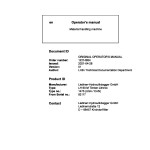 Liebherr LH60M Timber Litronic Original Operators Manual 12214854 2021