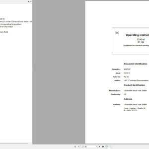 Liebherr RL 64 Cold Kit Operating Instructions 9087257