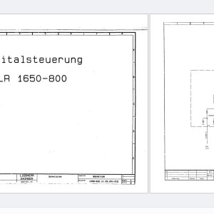 Liebherr LR 1650-800 Digital Control Electrical Schematic 982467108 DE