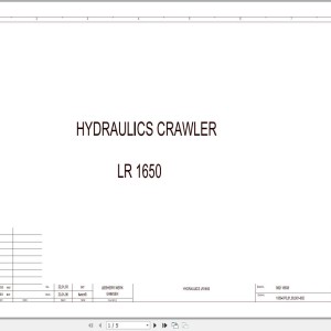Liebherr LR 1650 Electrical and Hydraulic Diagrams