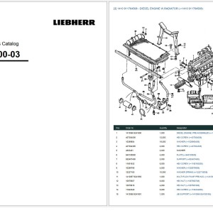 Liebherr LT 1300-03 014041 Workshop Service Parts Manual Schematic
