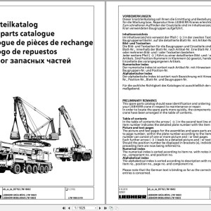 Liebherr LTM 1060-2 057762 Parts Catalog PDF 2015 ES DE
