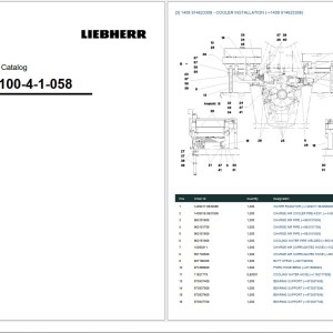 Liebherr LTM 1100-4-1-058 063596 Spare Parts Catalog
