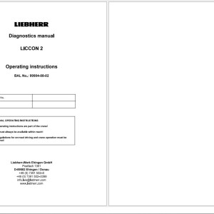 Liebherr LTM 1120-4.1 081932 Workshop Service Schematic User Manual