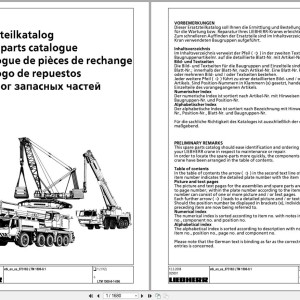 Liebherr LTM 1500-8.1 073182 Parts Catalog PDF 2008 EN ES