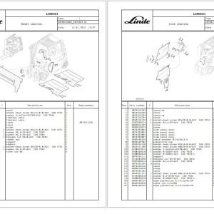 Linde E20 E25 E30 E36 387 Part Manual