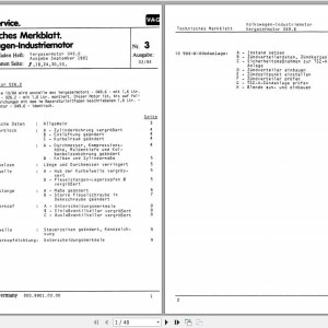 Linde Carburetor Engine 049.6 Technical Manual DE