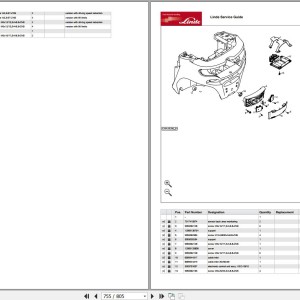 Linde H1204-01 H35-01 H40-01 H45-01 H50-01 Parts Catalog 11.2023