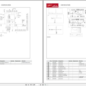 Linde H1220-01 H25 H30 H35D-T Parts Catalog 2023