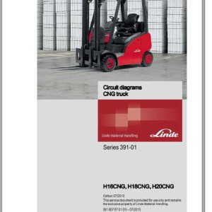 Linde H16CNG H18CNG H20CNG Series 391-01 Electrical and Hydraulic Diagrams