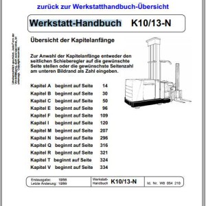 Linde K10-N K13-N Workshop Manual DE