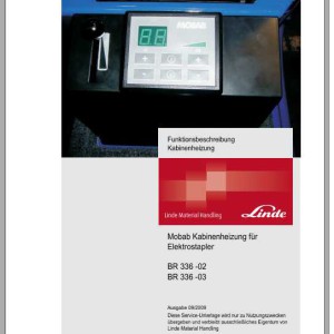 Linde Mobab Cabin Heating BR 336-02 336-03 Service Manual DE