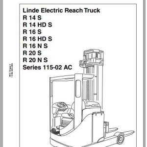 Linde Series 115-02 AC R14S - R20NS Service Training Manual and Diagrams