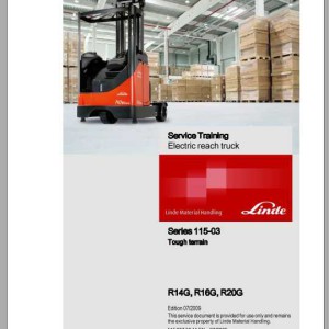 Linde Series 115-03 R14G R16G R20G Service Training Manual
