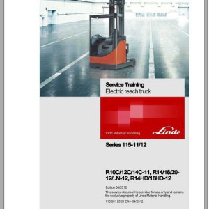 Linde Series 115-11 115-12 R10 - R20 Service Training Manual