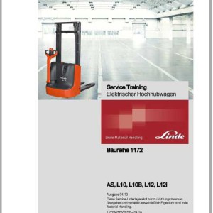 Linde Series 1172 AS L10 L10B L12 L12i Service Training Manual DE