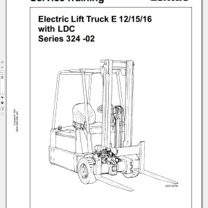 Linde Series 324-02 E12 E15 E16 Service Training