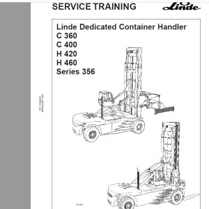 Linde Series 356 C360 C400 H420 H460 Service Training