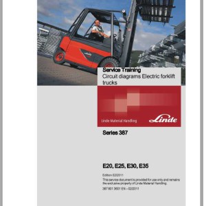 Linde Series 387 E20 E25 E30 E35 Electrical and Hydraulic Diagrams