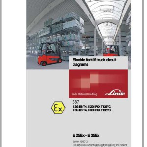 Linde Series 387 E25Ex E35Ex Electrical and Hydraulic Diagrams