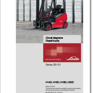 Linde Series 391-01 H14D H16D H18D H20D Electrical and Hydraulic Diagrams