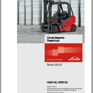 Linde Series 392-02 H20D-02 H25D-02 Electrical and Hydraulic Diagrams