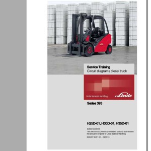 Linde Series 393 H25D H30D H35D Electrical and Hydraulic Diagrams
