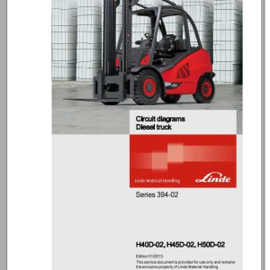 Linde Series 394 H40D H45 H50 Electrical and Hydraulic Diagrams