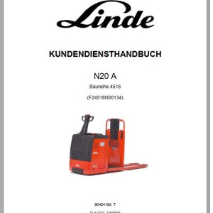 Linde Series 4516 N20A Service Training Manual DE