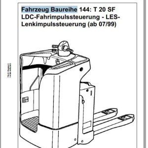 Linde T20 SF Service Training Manual DE