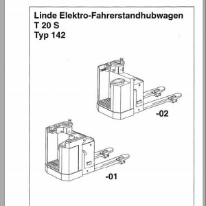 Linde Type 142 T20S Service Training Manual DE