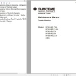 Sumitomo 8FBl5-25 PXIII to 8FB35 PSZXIII Maintenance TroubleShooting Manual 5501510-26