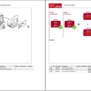 Linde H14-02 H16-02 H18-02 H20-02 Series 391-02 Parts Catalog