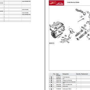 Linde H50-03 H60-03 H70-03 H80-03 Series 396-03 Parts Catalog