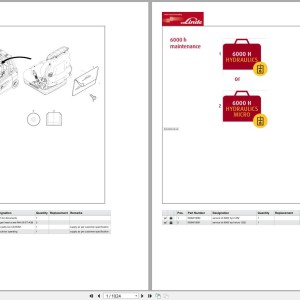 Linde X Series X1252-01 X20-01 To E35-01 Parts Catalog PDF