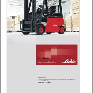 Linde E12 E14 E15 E16 E18 E20 386-01 SN 0306 SN 0314 Electrical Hydraulic Diagrams