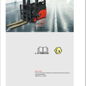 Linde E14 EX 3GD E16 EX 3GD E18 EX 3GD E20 EX 3GD 386-02 SN 1014 Electrical Hydraulic Diagrams
