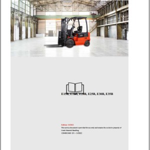 Linde E15B E18B E20B E25B 1284-01 SN B11284X00001 Production site Xiamen Electrical Hydraulic Diagrams