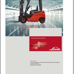 Linde E20SL E25SL 1285-01 SN C11285G00001 Production site Xiamen Electrical Hydraulic Diagrams