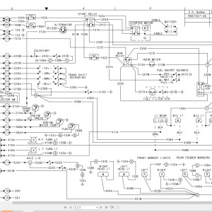 Link-Belt HSP-8022C Electrical and Hydraulic Diagram