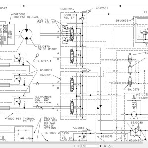 Link-Belt HTC-11100A Hydraulic and Electrical Diagrams